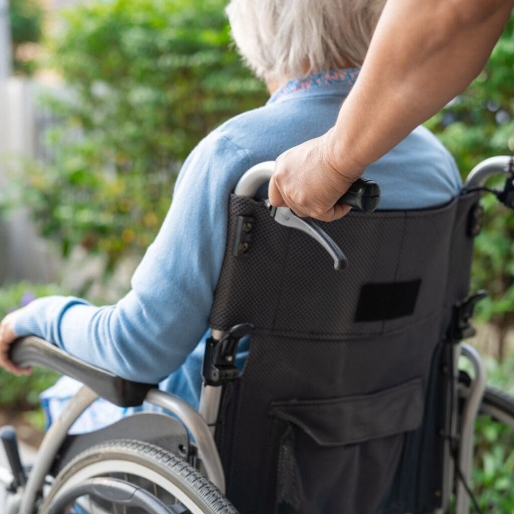 Person in a wheelchair