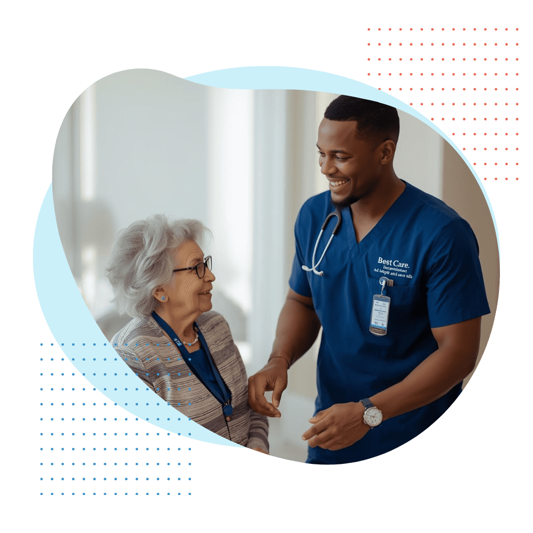 male nurse with patient