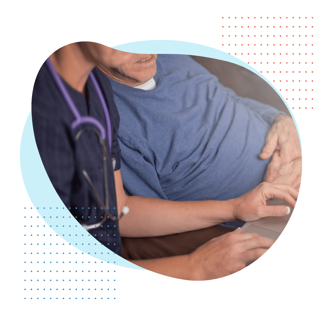 private duty nurse with patient